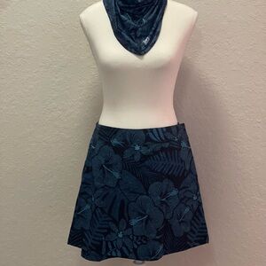 Ripskirt Hawaii Blue Mini A-Line Skirt for Resort Wear